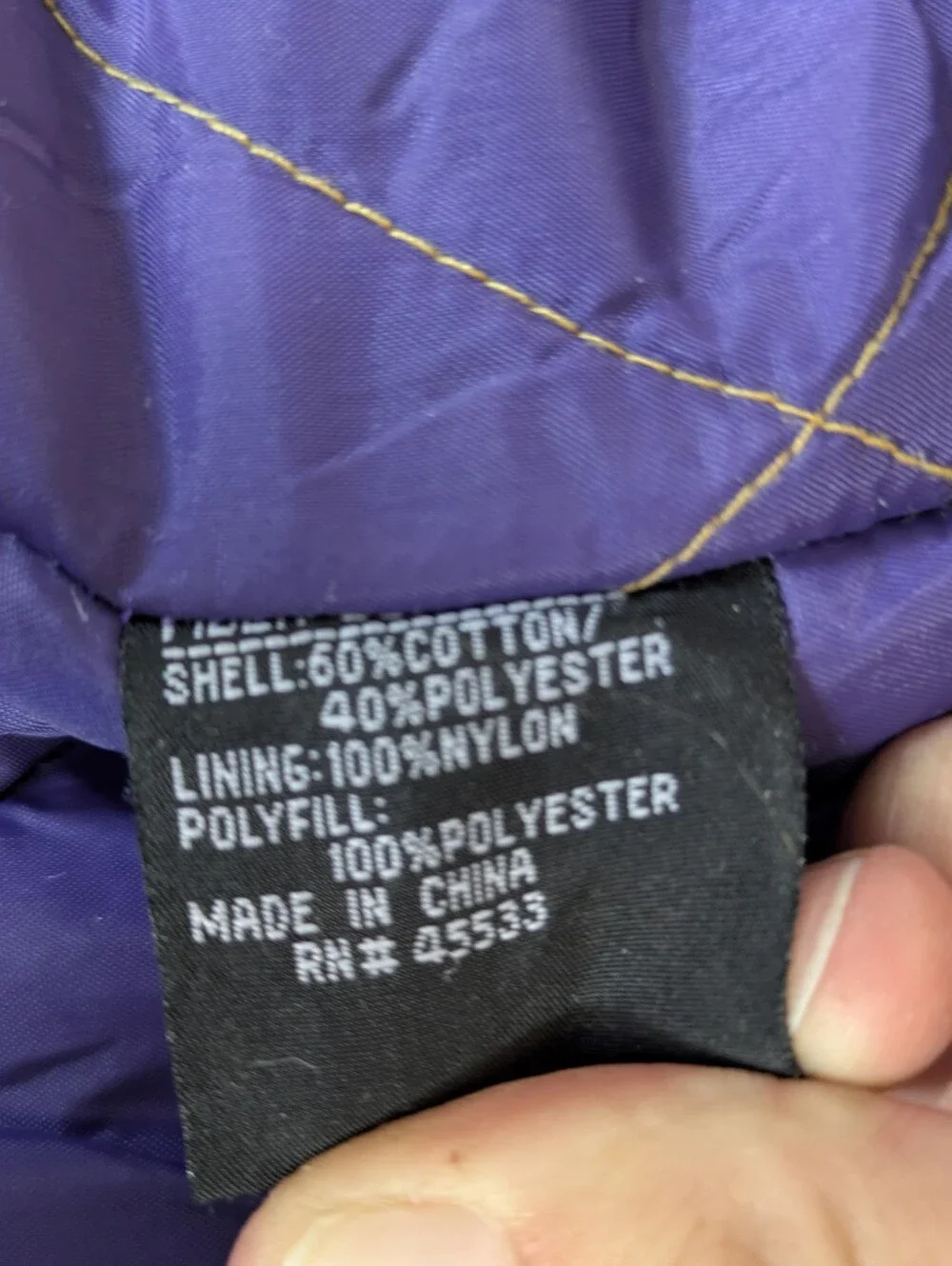 Women's Vintage Retro Geometric Purple Coat Medium